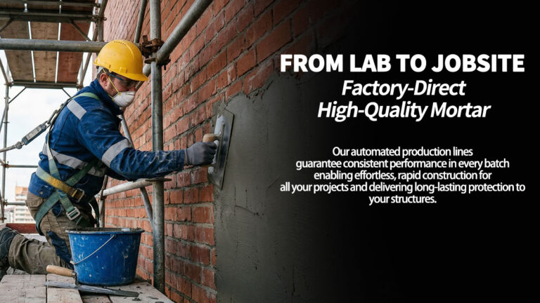 Quality Guaranteed, Effortless Application – Huanxing Mortar