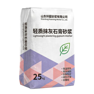 Plastering gypsun mortar